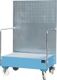 Auffangwanne 215l L870xB1290xH2015mm Stahlbl.m.Gitterrost lichtblau BAUER