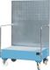 Auffangwanne 215l L870xB1290xH2015mm Stahlbl.m.Gitterrost lichtblau BAUER