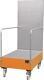 Auffangwanne 215l L1280xB800xH2015mm Stahlbl.m.Gitterrost gelborange BAUER