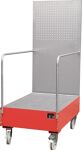 Auffangwanne 215l L1280xB800xH2015mm Stahlbl.m.Gitterrost feuerrot BAUER