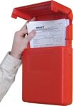 Dokumentenbox B260xH318mm DIN A4 hoch Öffnung ob rot JUSTRITE