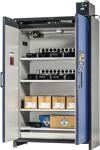 Sicherh.-Schrank Typ 90 H1953xB1193xT615mm grau/ enzianblau 4 BD ASECOS