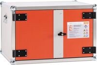 Sicherh.-Schrank H520xB800xT660mm grau/orange Ladeschrank Premium CEMO