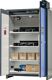 Sicherh.-Schrank Typ90 H1953xB1193xT615mm grau/ enzianblau 4 BD ASECOS