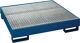 Auffangwanne f.4x200l Fässer L1250xB1310xH270mm Stahlblech enzianblau m.Rost