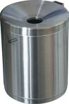 Sicherheitswandascher Ø180xH250mm silber Wandmodell TKG