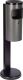 Standabfallascher D180xH825mm graphit/schwarz kippbar Stahlbl.TKG
