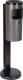 Standabfallascher D180xH825mm graphit/schwarz kippbar Stahlbl.TKG