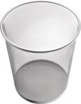 Papierkorb 15l H280xØ267mm m.Lochdekor STA silber HELIT