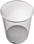 Papierkorb 15l H280xØ267mm m.Lochdekor STA silber HELIT