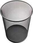 Papierkorb 15l H280xØ267mm m.Lochdekor STA schwarz HELIT
