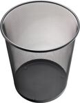 Papierkorb 23l H350xØ295mm m.Lochdekor STA schwarz HELIT