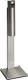 Standascher H1250xB310xT310mm silber VA
