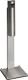 Standascher H1250xB310xT310mm silber VA