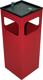 Kombiascher H655xB250xT250mm rot quad.Stahlbl.TKG