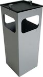 Kombiascher H655xB250xT250mm neusilber quad.Stahlbl.TKG