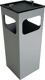 Kombiascher H655xB250xT250mm neusilber quad.Stahlbl.TKG