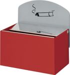 Wandascher B140xT98xH87/160mm feuerrot