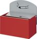 Wandascher B140xT98xH87/160mm feuerrot