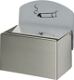 Wandascher B140xT98xH87/160mm silber VA