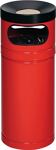 Kombi-Ascher Ø365xH885mm rot rd.Stahlbl.