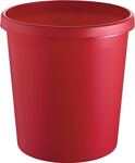 Papierkorb 18l H331xØ315mm m.Griffrand Ku.rot