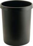 Papierkorb 45l H480xØ390mm m.Griffrand Ku.schwarz