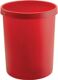Papierkorb 45l H480xØ390mm m.Griffrand Kuntstoff rot HELIT