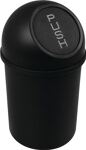 Abfallbehälter H375xØ214mm 6l schwarz HELIT