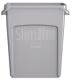 Wertstoffsammler 60l H635xB279xT558mm grau m.Lüftungskanälen RUBBERMAID