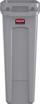 Wertstoffsammler 87l H762xB279xT558mm grau m.Lüftungskanälen RUBBERMAID
