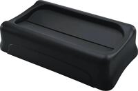 Deckel PE schwarz B297xT521mm f.Wertstoffsammler 60/87l Schwingdeckel RUBBERMAID