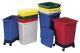 Abfall- u.Wertstoffsammler 60l H590xB285xT555mm PE grau GRAF