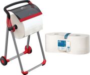 Papierspender-Set, NW-Nr.: 9000469203 H1006xB646xT530ca.mm Set, TORK 4 Rll. Tork 9000469173, starke Mehrzweck Papiert.  