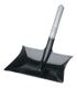Kehrschaufel m.Holzgr.Kappe/Ring Bl.L220xB230mm Metall schwarz lack.