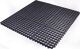 Fußmatte offene Ringe, NW-Nr.: 9000471304 schwarz, Gum.L900xB900xS10mm   