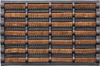 Fußmatte schwarz/natur 60% Gum./40% Kokos L600xB400xS25mm