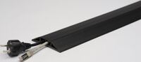 Kabelbrücken L3000xB75xH12mm Ku.schwarz m.Doppelklebeband EHA