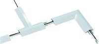 Kabelbrücke Winkel B.250 x L.250 mm schwarz Aluminium m.1 RL Doppelklebeband