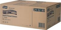 Handtuch grün 2lagig, NW-Nr.: 9000474179 Tissue L.310mm, B.250mm Lagen-Falzung 2400Tücher/VE, o.Dekorprägung  