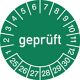 Mehrjahresprüfplakette D.15mm gepr.2025-2030 Folie