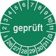 Mehrjahresprüfplakette D.15mm gepr.2026-2031 Folie Btl.a 100 St.
