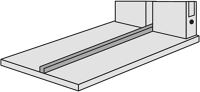 Trennsteg f.Steckregal B960xT600mm lichtgrau