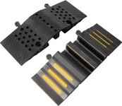 Schlauch- u.Kabelbrücke L300xB830xH90mm PVC schwarz