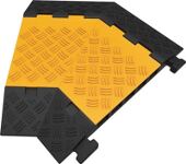 Schlauch- u.Kabelbrücke H50mm Gum.schwarz/gelb li.