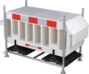 Transport- u.Lagergestell f.15 Absperrgitter 47,2 kg