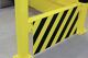 Unterfahrschutz L1230xH490mm STA gelb f.Rammschutzplanke m.Befestigungsmaterial