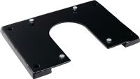 Mobile Montagepl.L330xH18mm STA schwarz f.d-flexx Pfosten Ø110mm DANCOP