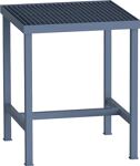 Schweißtisch L700xB700xH850mm taubenblau m.Rostarbeitsfläche H.40mm