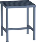 Schweißtisch L700xB700xH850mm taubenblau m.Rostarbeitsfläche H.40mm